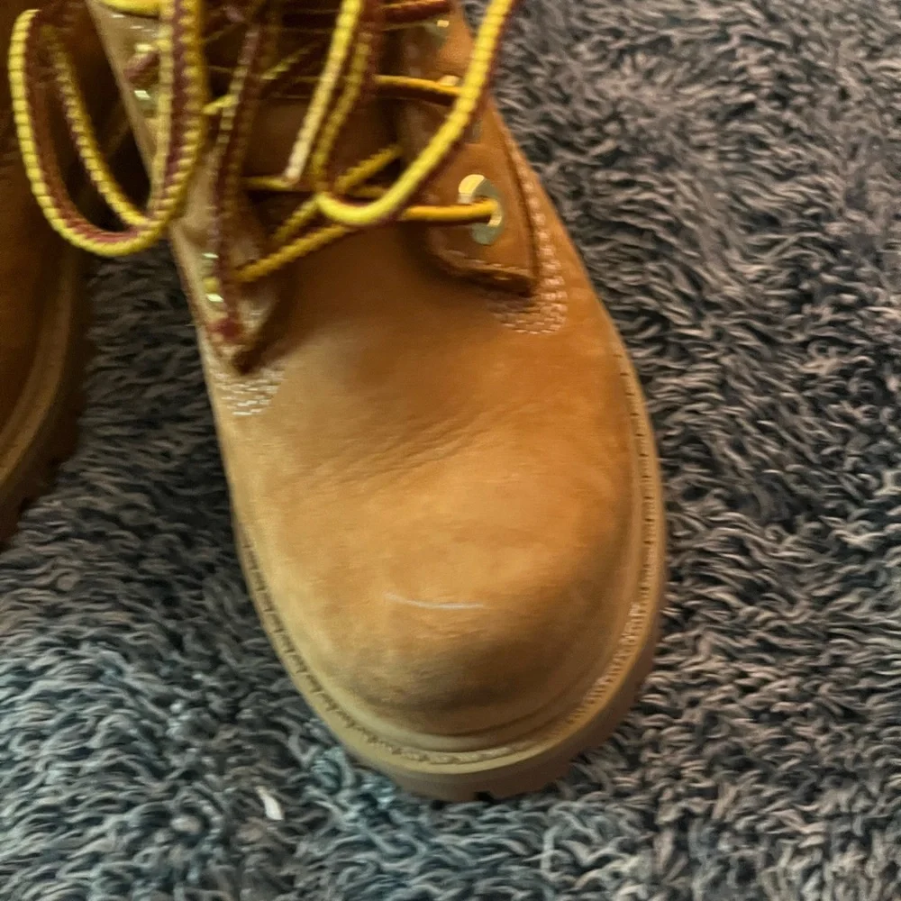 Timberland Kids Wheat Nubuck Lace-Up Boots